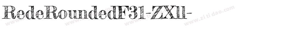RedeRoundedF31-ZXll字体转换