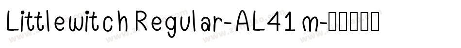 LittlewitchRegular-AL41m字体转换