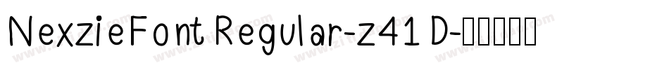 NexzieFontRegular-z41D字体转换