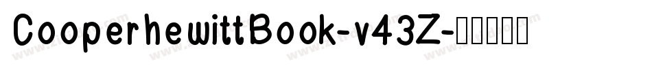 CooperhewittBook-v43Z字体转换
