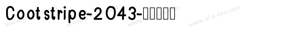 Cootstripe-2O43字体转换