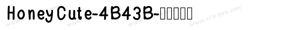 HoneyCute-4B43B字体转换