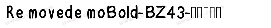 RemovedemoBold-BZ43字体转换