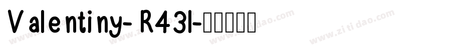 Valentiny-R43l字体转换
