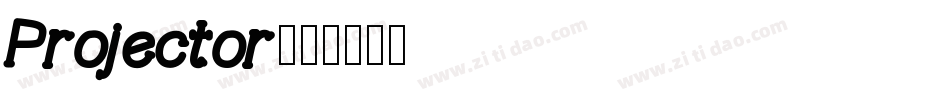 Projector字体转换