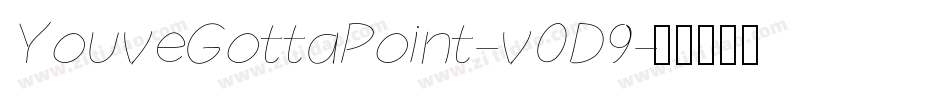 YouveGottaPoint-v0D9字体转换