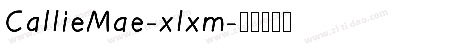 CallieMae-xlxm字体转换