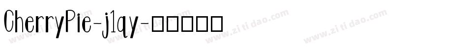 CherryPie-j1qy字体转换