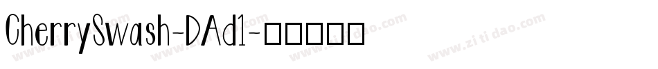 CherrySwash-DAd1字体转换