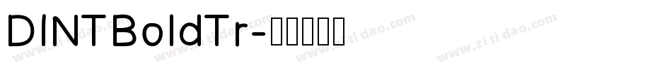 DINTBoldTr字体转换