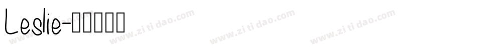 Leslie字体转换