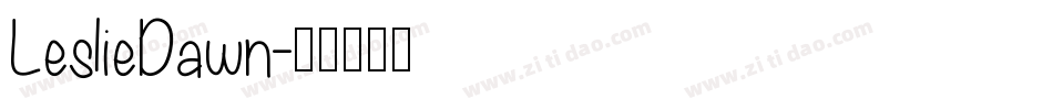 LeslieDawn字体转换
