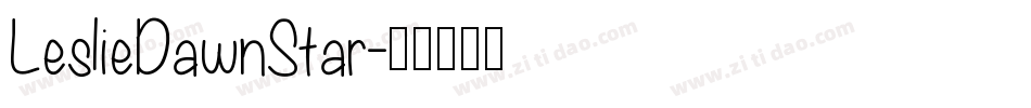 LeslieDawnStar字体转换