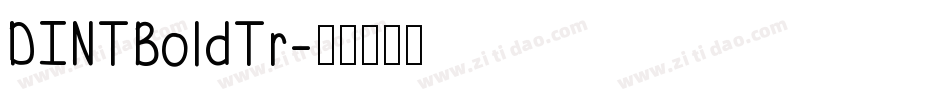 DINTBoldTr字体转换