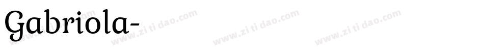Gabriola字体转换