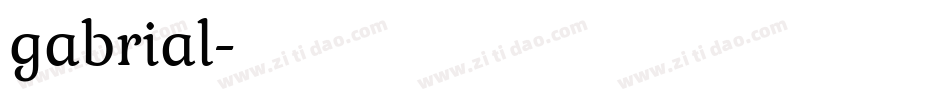 gabrial字体转换