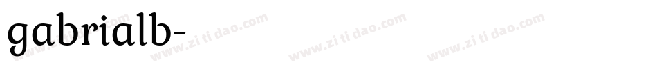 gabrialb字体转换