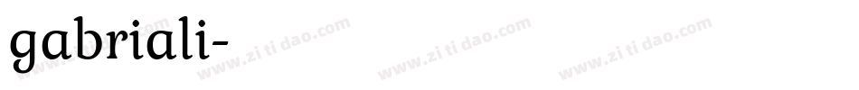 gabriali字体转换