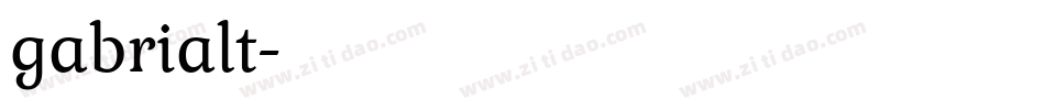 gabrialt字体转换
