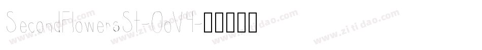 SecondFlowersSt-0oV4字体转换
