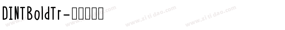 DINTBoldTr字体转换