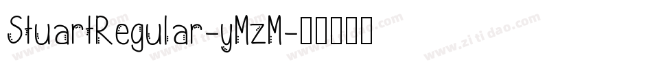 StuartRegular-yMzM字体转换