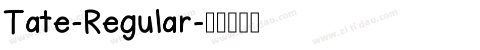Tate-Regular字体转换