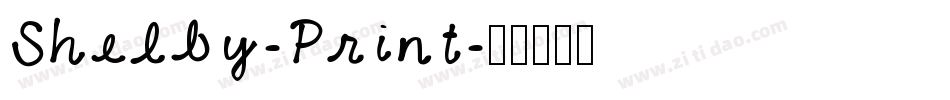 Shelby-Print字体转换