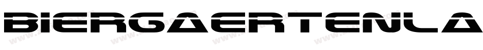 BiergaertenLaserItalic-znn3字体转换