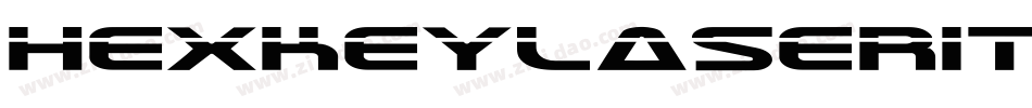 HexkeyLaserItalic-BWjRB字体转换