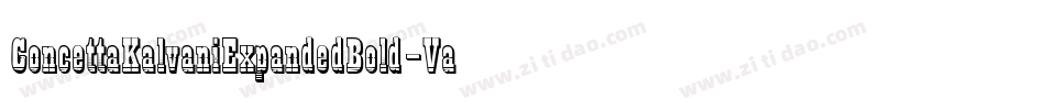 ConcettaKalvaniExpandedBold-VaEe字体转换 ConcettaKalvaniExpandedBold-VaEe字体转换