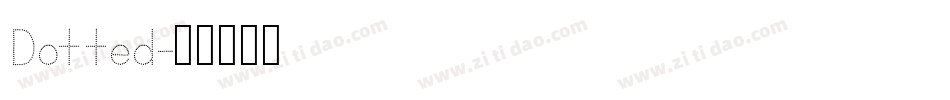 Dotted字体转换