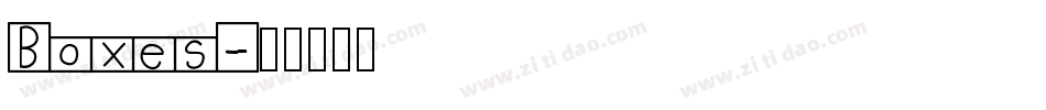 Boxes字体转换