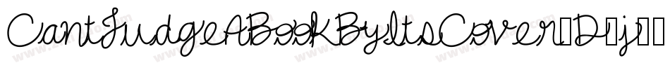 CantJudgeABookByItsCover-D3j9字体转换