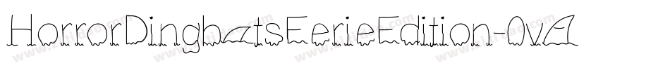 HorrorDingbatsEerieEdition-0vA4字体转换