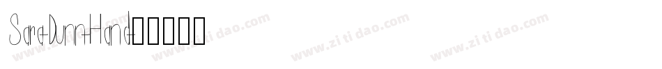 Sara-Dunn-Hand字体转换