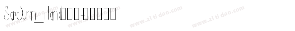 SaraDunn_Hand转换器字体转换
