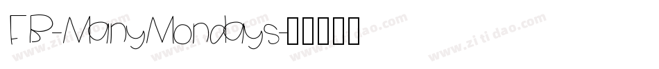 FB-ManyMondays字体转换