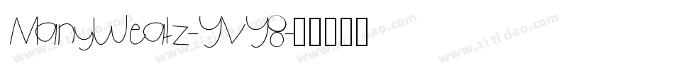 ManyWeatz-YVY8字体转换
