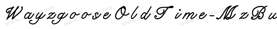WayzgooseOldTime-MzBw字体转换
