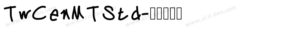 TwCenMTStd字体转换