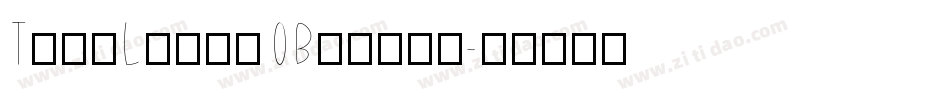 TwigLightOblique字体转换