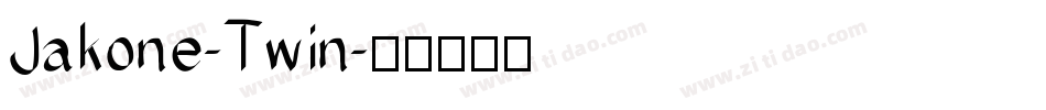 Jakone-Twin字体转换