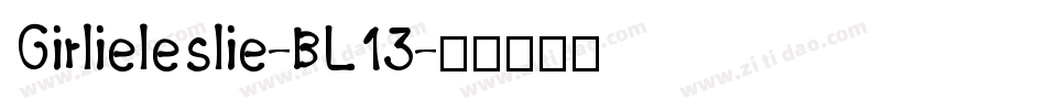 Girlieleslie-BL13字体转换