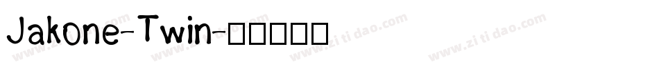 Jakone-Twin字体转换