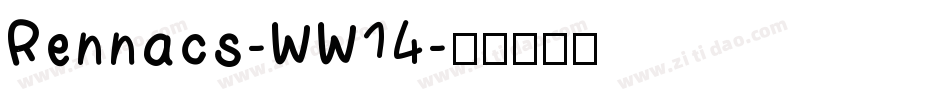 Rennacs-WW14字体转换