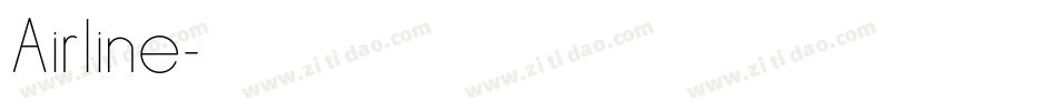 Airline字体转换