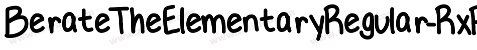 BerateTheElementaryRegular-RxPW字体转换