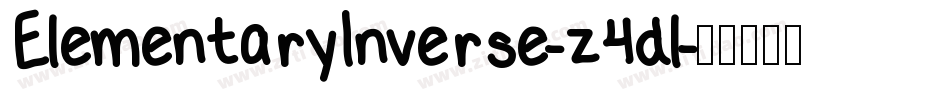 ElementaryInverse-z4dl字体转换