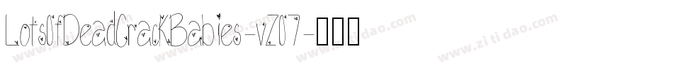 LotsOfDeadCrackBabies-vZO7字体转换
